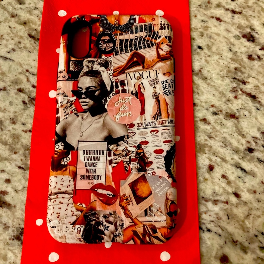 Red bubble Red Lips iPhone XR Tough - Picture 1 of 6